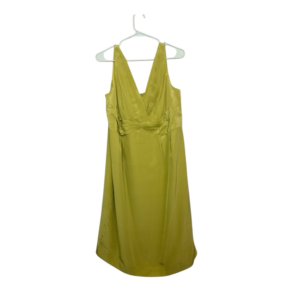 Boden Lime Green Backless V-Neck Dress